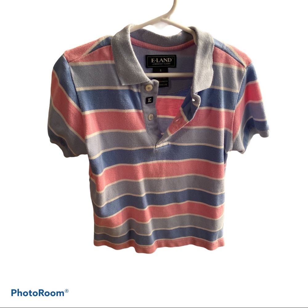 Blue & Pink size 4 boys shirt